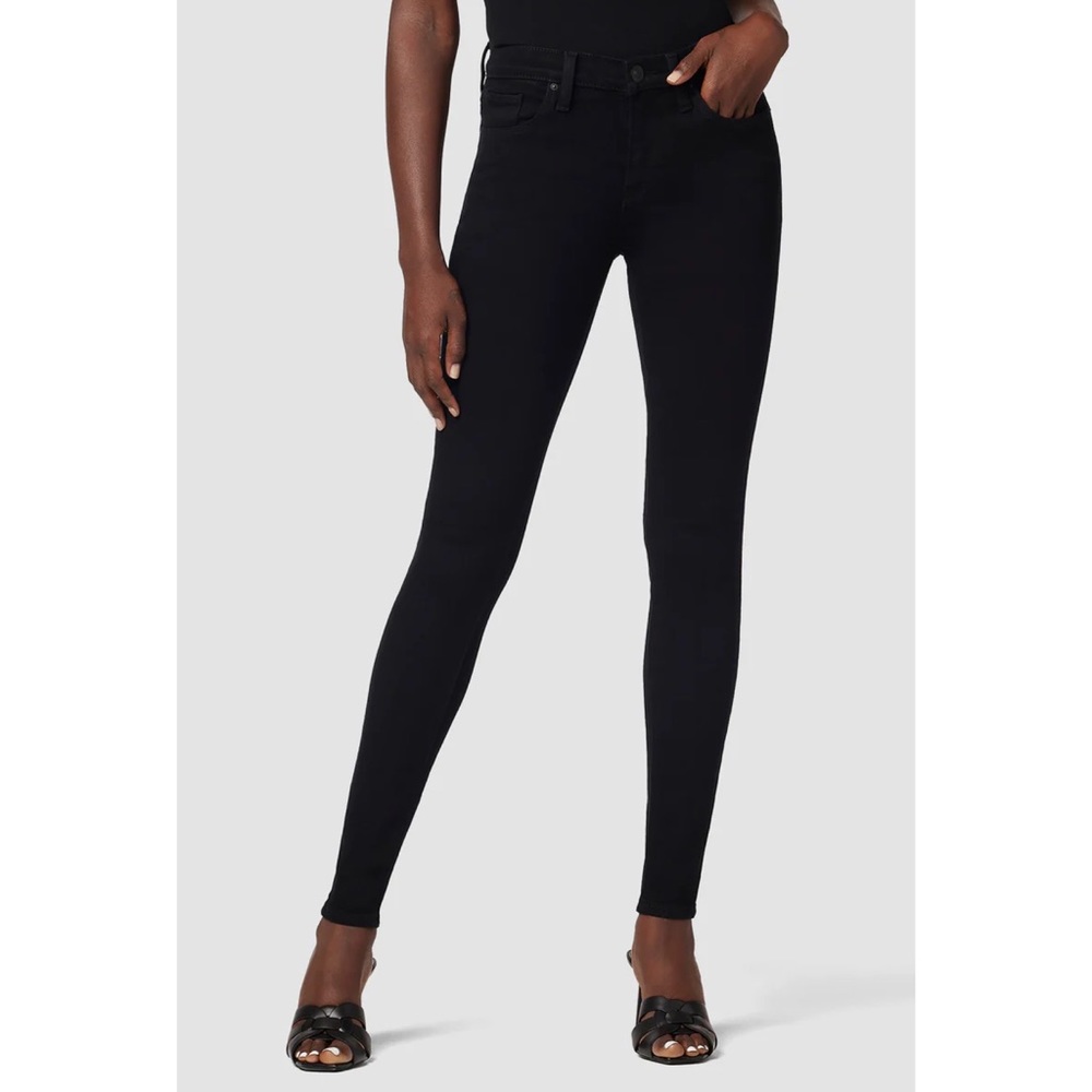 Dark Grey Hudson Nico Mid-Rise Super Skinny Jeans (size 31)
